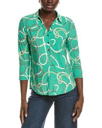 Jones New York - 3/4-Sleeve Popover Printed Ity Jersey Top - Lyst