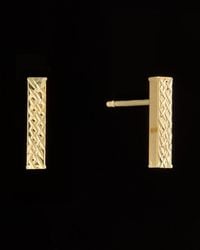 Italian Gold - 14k Bar Studs - Lyst