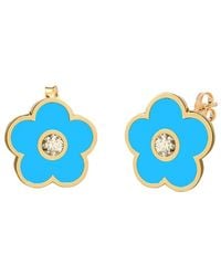 Gabi Rielle - 14K Over Agate Cz Stackable Earrings - Lyst