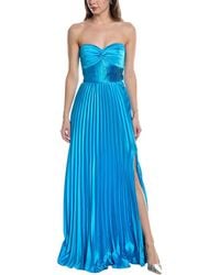 AMUR - Stef Pleated Gown - Lyst