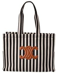 Celine - Cabas Thais Large Canvas Tote - Lyst