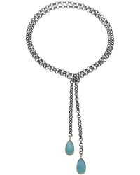 Rachel Reinhardt Jewelry - 14K Plated Chalcedony Necklace - Lyst