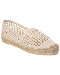 Prada - Logo Canvas Espadrille - Lyst