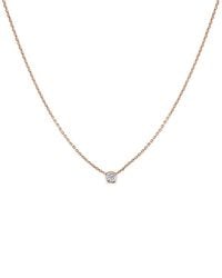Sabrina Designs - 14k Rose Gold 0.15 Ct. Tw. Diamond Necklace - Lyst