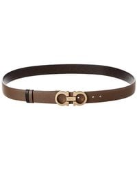 Ferragamo - Salvatore Gancini Reversible & Adjustable Leather Belt - Lyst