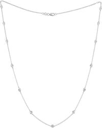 Diana M. Jewels - Fine Jewelry 14k 1.20 Ct. Tw. Diamond By The Yard Necklace - Lyst