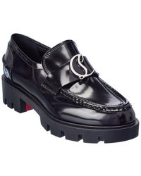 Christian Louboutin - Cl Moc Lug Leather Loafer - Lyst