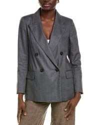Peserico - Linen & Wool-Blend Blazer - Lyst