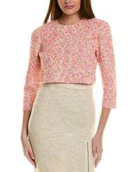 St. John - Tweed Top - Lyst