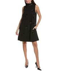 tyler boe - Cleo Ponte Satin Trim Dress - Lyst