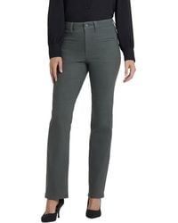 NYDJ - Petite Marilyn True Olive Straight Leg Jean - Lyst