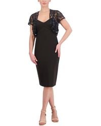 Eliza J - Princess Seam Cocktail Dress & Bolero - Lyst