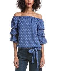 Vince Camuto - Off The Shoulder Bubble Sleeve Top - Lyst