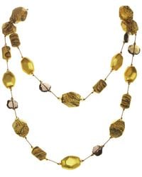 Margo Morrison - Gemstone & Smoky Quartz Vermeil Necklace - Lyst