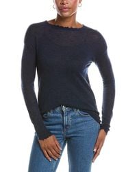 Autumn Cashmere - Distressed Sheer 100% Cashmere Sweater - Lyst