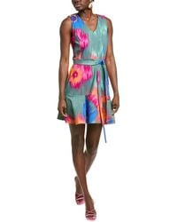 Natori - Multi Floral Mini Dress - Lyst