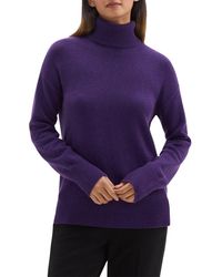 Theory - Slouchy Turtleneck Cashmere Sweater - Lyst
