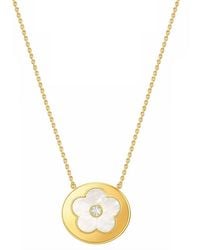 Gabi Rielle - Femme Felling 14K Plated 8Mm Pearl Cz Stackable Necklace - Lyst