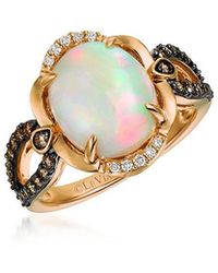 Le Vian - 14K Rose 3.08 Ct. Tw. Diamond & Opal Cocktail Ring - Lyst