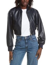 Lamarque - Cropped Bomber Jacket - Lyst