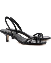 Larroude - Larroudé Mini Annie Leather Sandal - Lyst