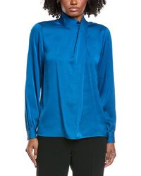 Tahari - The Jaden Silk-Blend Blouse - Lyst