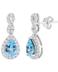 Gemstones - 1.70 Ct. Tw. Topaz Drop Earrings - Lyst