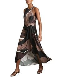 Reiss - Michalie Floral Print Dress - Lyst