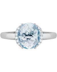 Diamond Select Cuts - 14K Diamond .06 Ct. & 2.20 Ct. Aquamarine Ring - Lyst