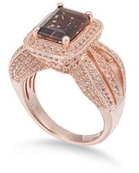 Suzy Levian - Rosed.00 Ct. Tw. Gemstone Statement Ring - Lyst