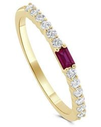 Sabrina Designs - 14K 0.31 Ct. Tw. Diamond Ruby Birthstone Ring - Lyst