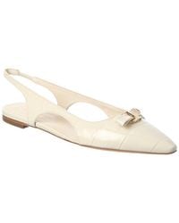 Ferragamo - Mini Bow Leather Ballet Flat - Lyst