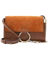 Chloé - Calfskin Suede Faye Small Shoulder Bag (authentic Pre-loved) - Lyst
