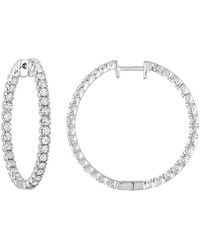 Amairah - 14K 2.00 Ct. Tw. Lab-Grown Diamond Hoops - Lyst