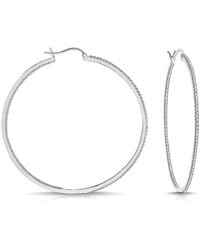 Rachel Glauber - Plated Hoop Earrings - Lyst