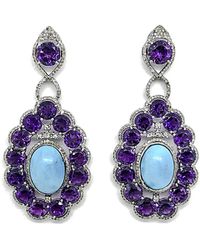 Arthur Marder Fine Jewelry - 14k & Silver 2.00 Ct. Tw. Diamond & Gemstone Earrings - Lyst