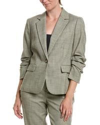 Anne Klein - Scrunch Sleeve One Button Jacket - Lyst
