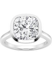 Lab Grown Diamonds - Platinum 5.00 Ct. Tw. Lab-Grown Diamond Solitaire Ring - Lyst