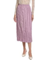 Lafayette 148 New York - Crinkle Midi Skirt - Lyst