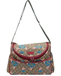 Gucci - Gg Canvas & Leather Ebony Fawn Print Original Baby Changing Bag (Authentic Pre-Owned) - Lyst