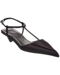 Prada - Satin Pointy-Toe Pump - Lyst