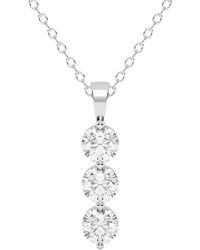 Lab Grown Diamonds - 14K 0.50 Ct. Tw. Lab-Grown Diamond Necklace - Lyst