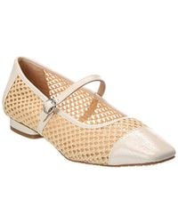 Donald J Pliner - Ditzy Raffia & Patent Flat - Lyst