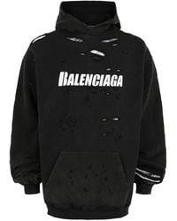 Balenciaga - Destroyed Bilayer Hoodie - Lyst