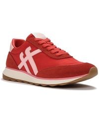 Fitflop - Retro-Q Ff Fabric Suede Sneakers - Lyst