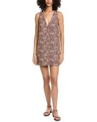 Faherty - Alston Linen Mini Dress - Lyst