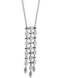 BVLGARI - 18K 0.20 Ct. Tw. Diamond Lucea Drop Pendant Necklace (Authentic Pre- Owned) - Lyst