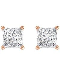 Diamond Select Cuts - 14k Rose Gold 1.50 Ct. Tw. Diamond Studs - Lyst