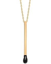 Gabi Rielle - 14k Over Silver Enamel Matchstick Necklace - Lyst