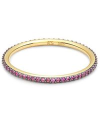 Kendra Scott Kendra Scott Fine Jewellery 14k Pink Sapphire Angelina Eternity Ring - Metallic